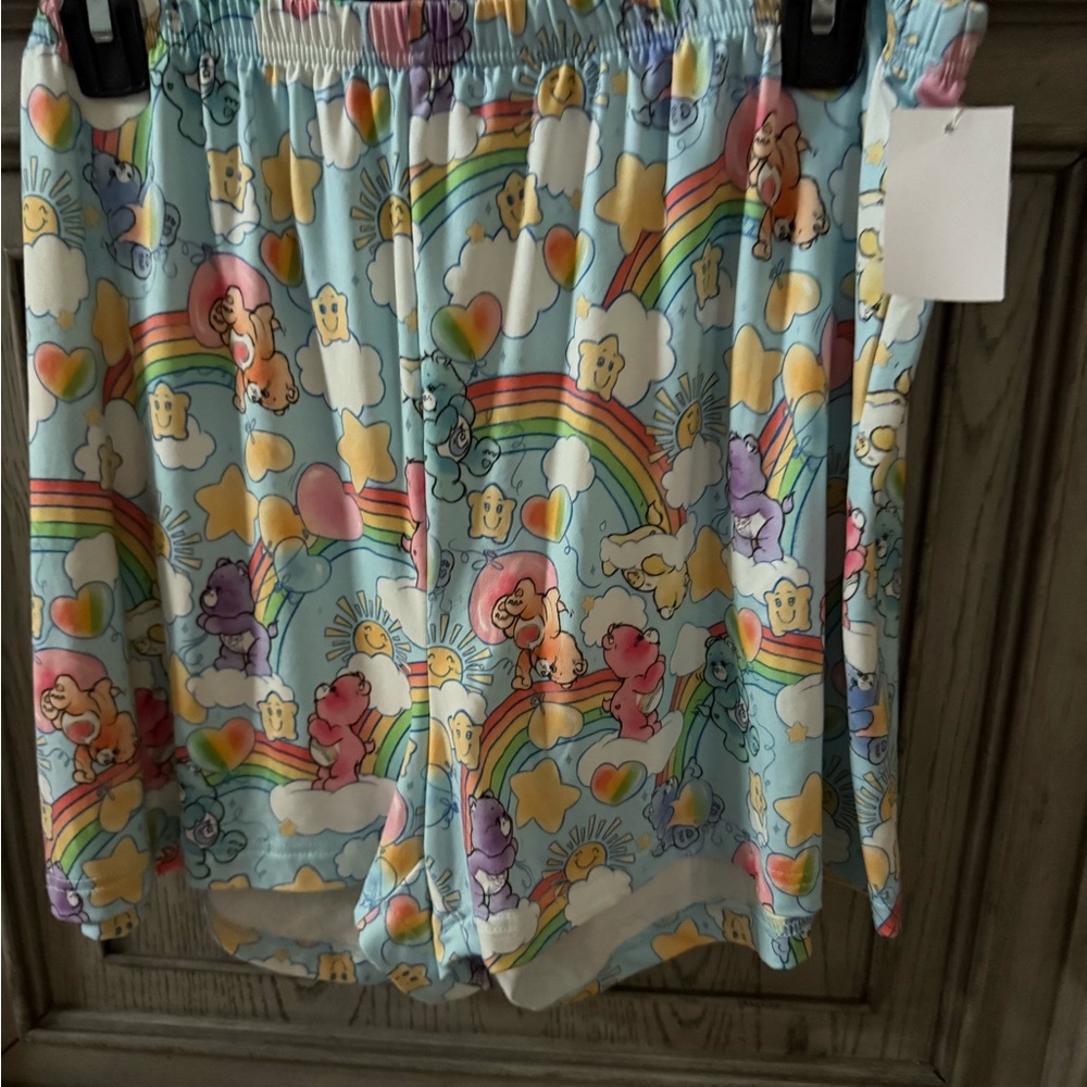 Colorful Woman’s  Pajamas with Rainbow and Cloud Design